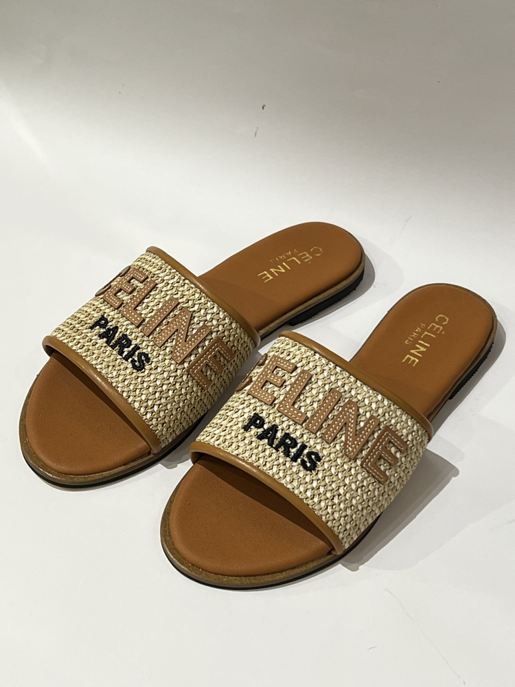 Celine Woven Women’s Slide Sandals