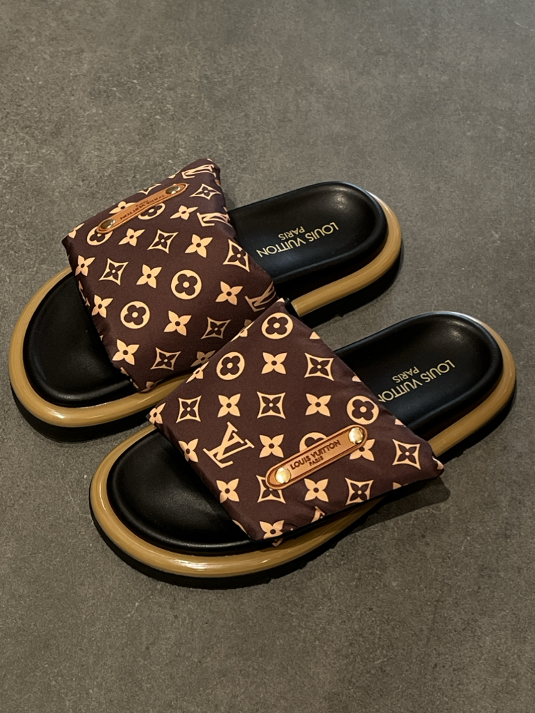 Louis Vuitton Women’s Leather Slides