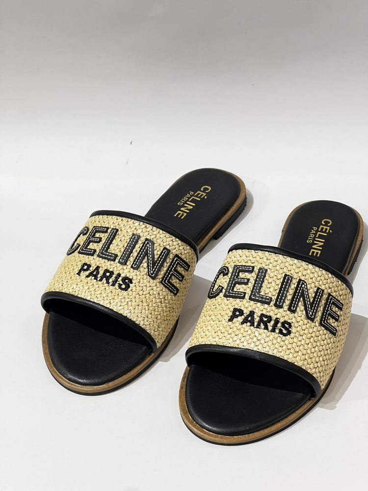 Celine Woven Women’s Slide Sandals