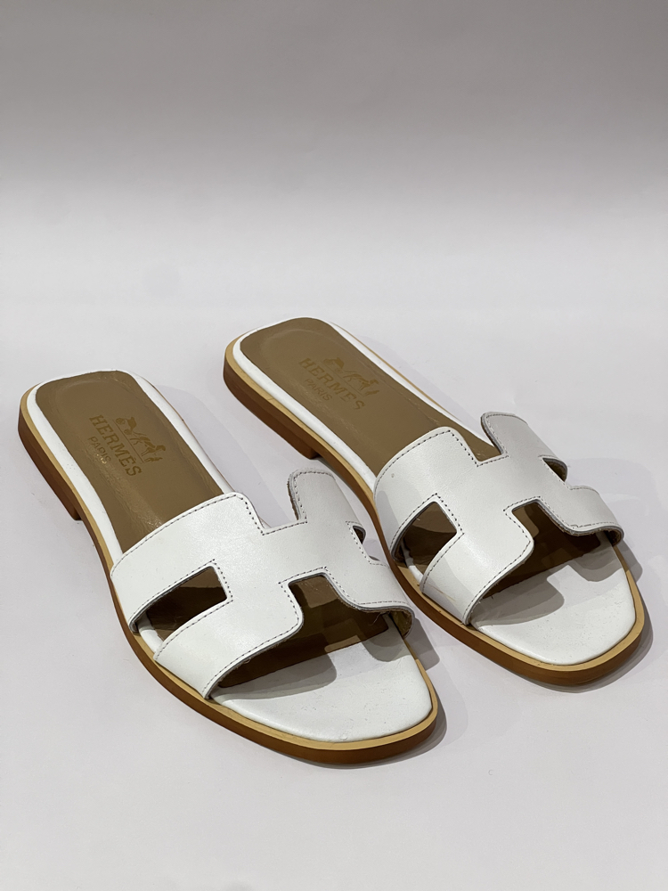 Hermes Women’s Leather Slides