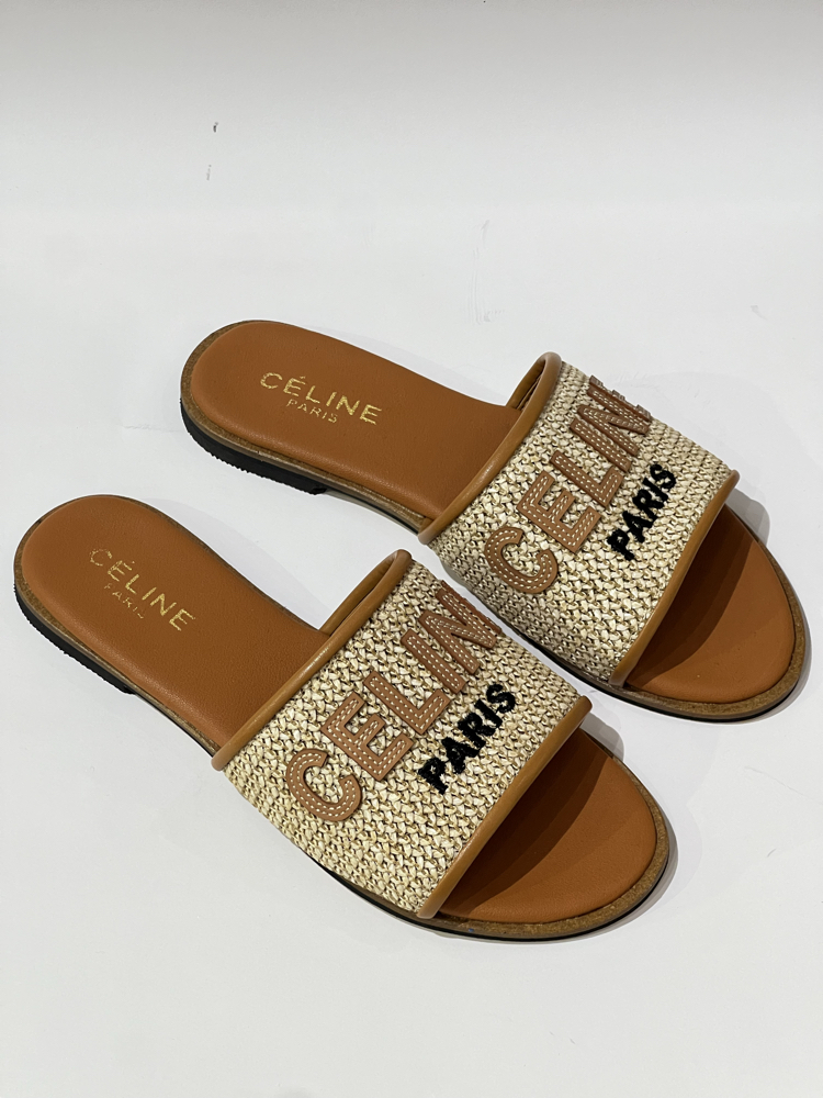 Celine Woven Women’s Slide Sandals
