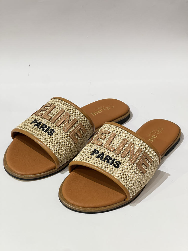 Celine Woven Women’s Slide Sandals