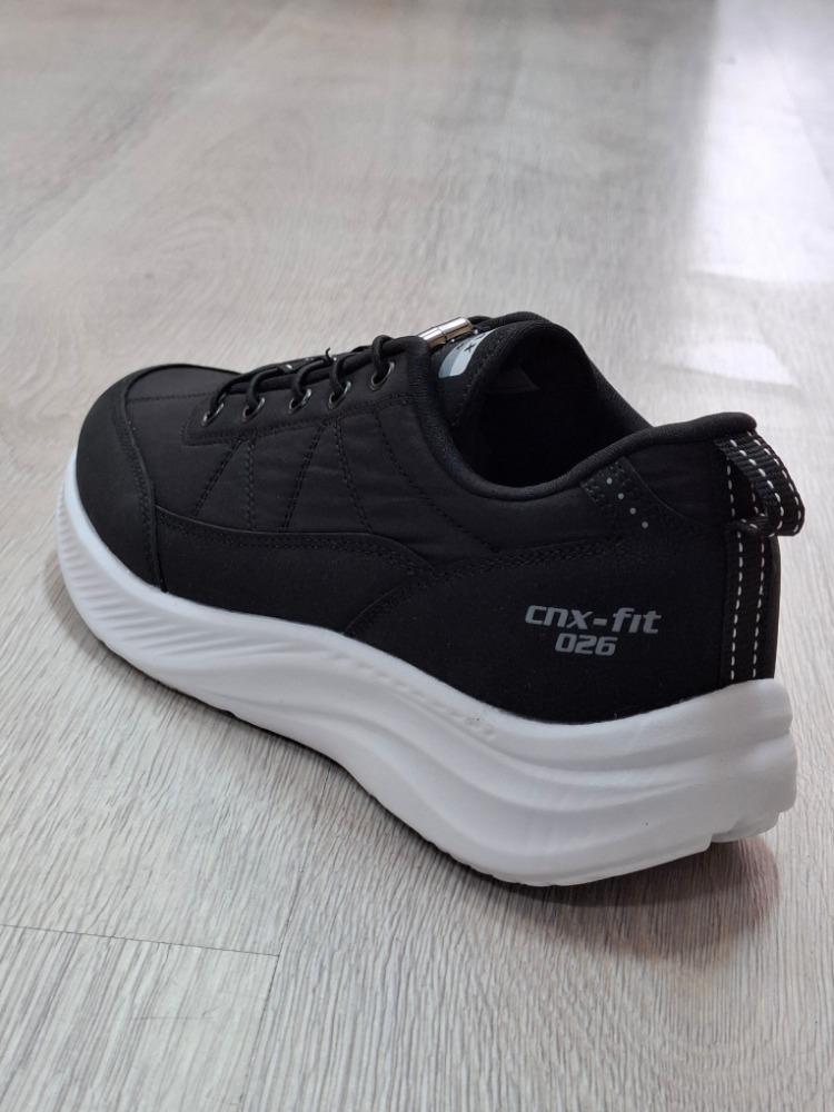 Conpax Unisex Spor Ayakkabı Siyah-Beyaz