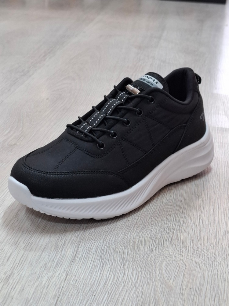Conpax Unisex Spor Ayakkabı Siyah-Beyaz