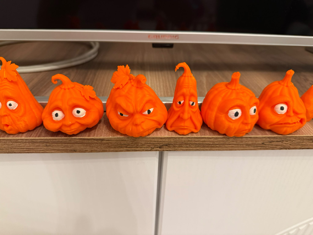 Halloween Balkabağı Figürleri | Karakterli 3D Baskı Dekor