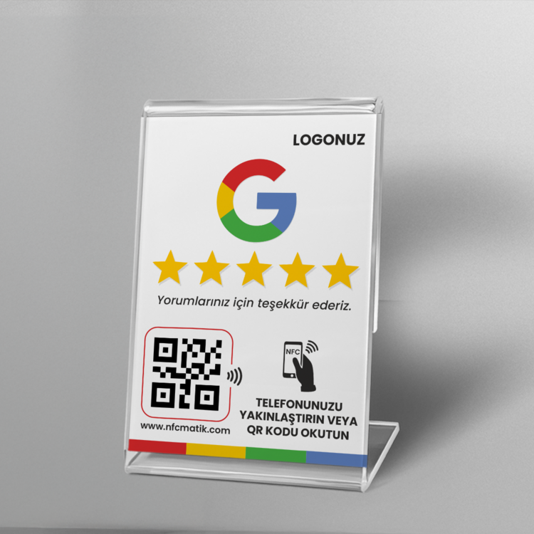 Google Yorum Teşekkür Stantı