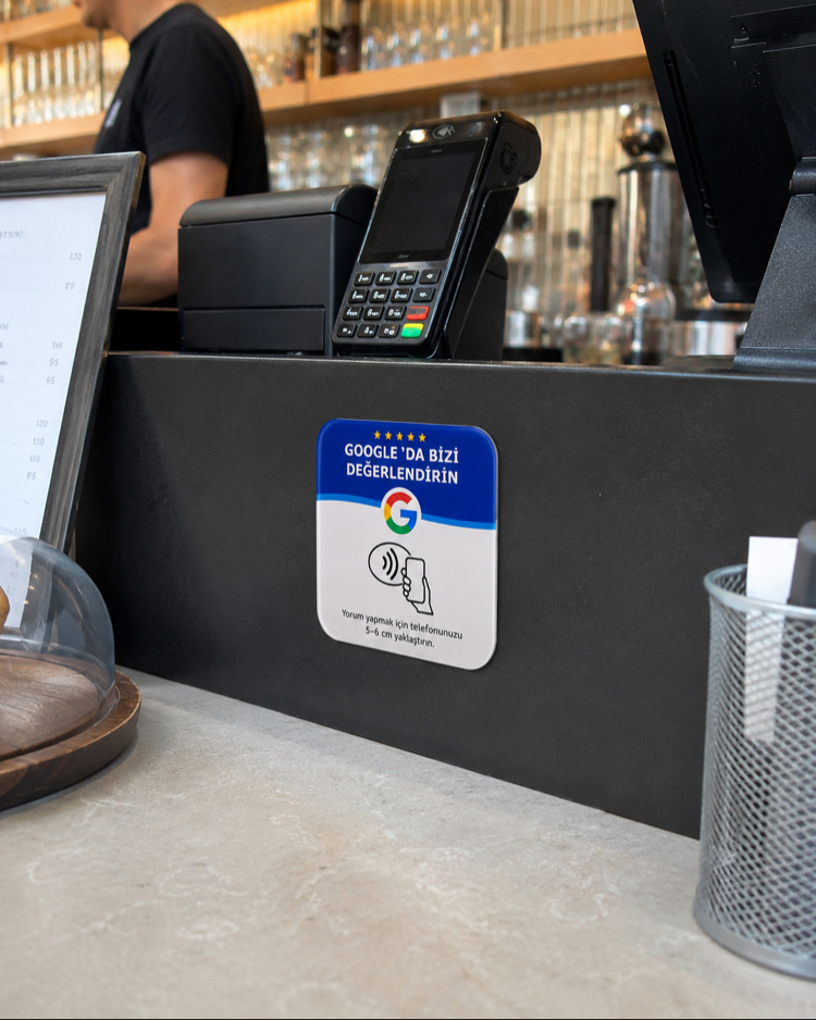 NFC Google Yorum Kartı | PVC | 30 Adet