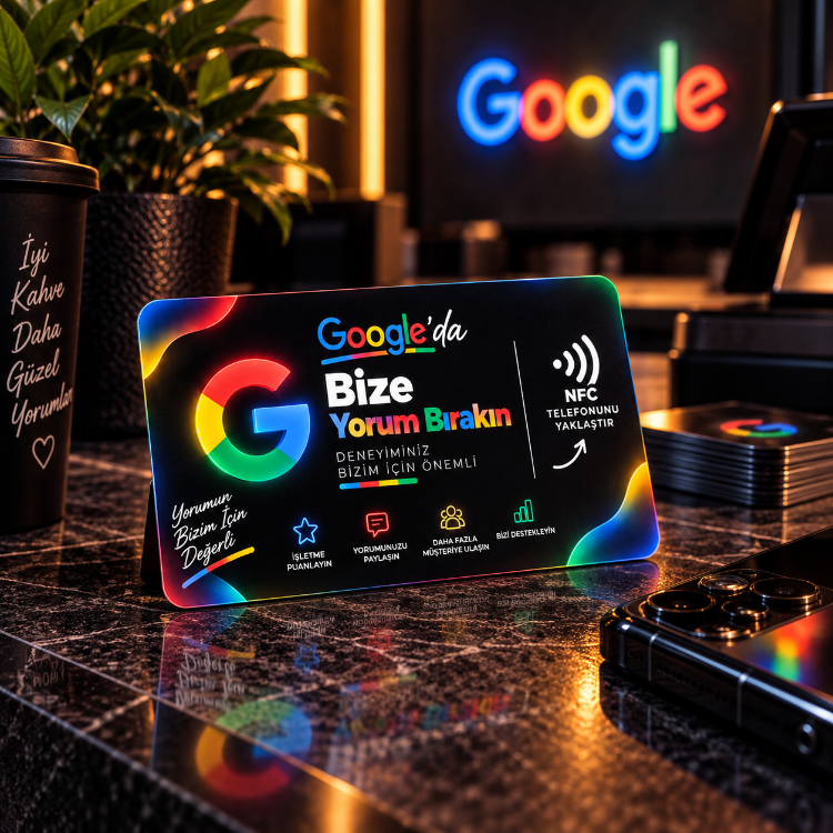 Google Yorum NFC Kartı | Tek Dokunuşla Yorum