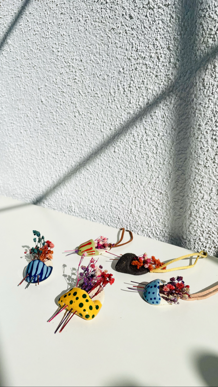 Mini Çiçek Sepetleri / 1 numaralı kolye