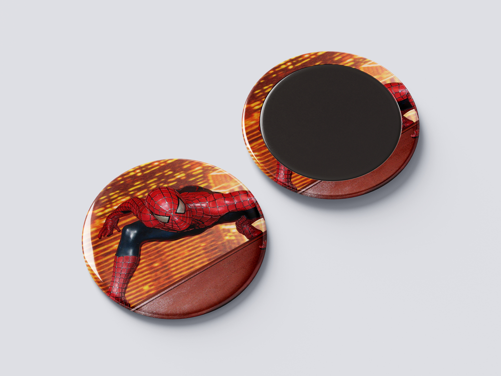 SPIDERMAN ROZET BUTON MAGNET 5 ADET