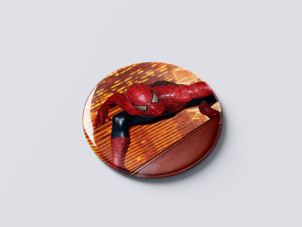 SPIDERMAN ROZET BUTON MAGNET 5 ADET