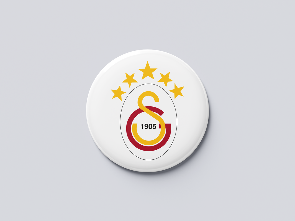 GALATASARAY 5 YILDIZ BUTON MAGNET 5 ADET- KİŞİSELLEŞTİRİLEBİLİR