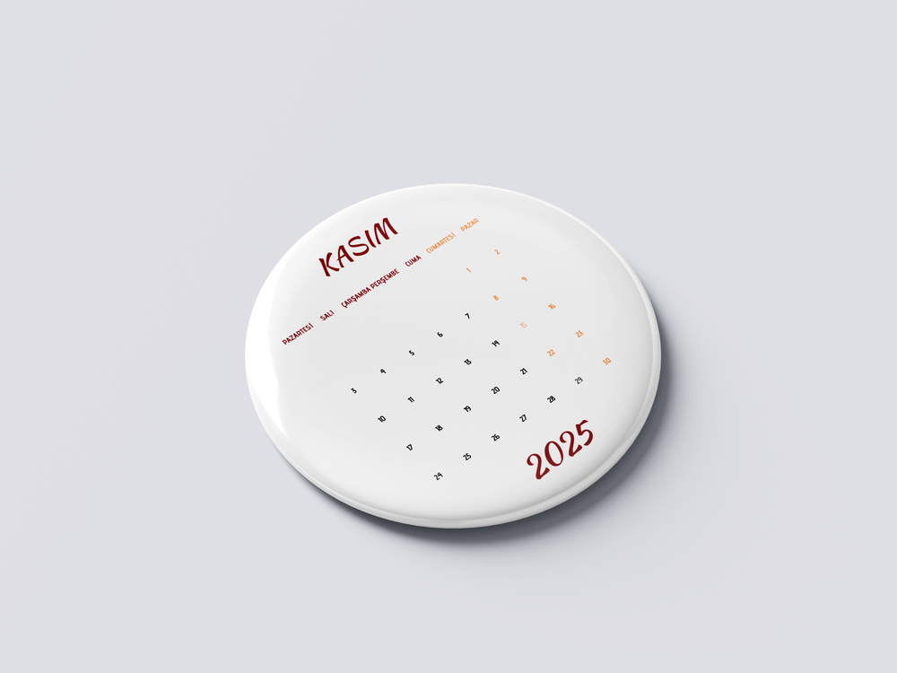 2025 takvim BUTON MAGNET 12 ADET- KİŞİSELLEŞTİRİLEBİLİR