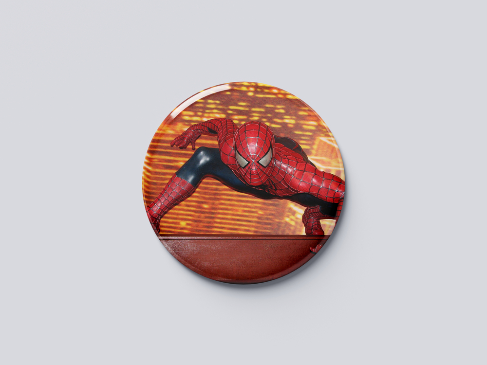 SPIDERMAN ROZET BUTON MAGNET 5 ADET