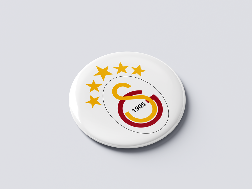 GALATASARAY 5 YILDIZ BUTON MAGNET 5 ADET- KİŞİSELLEŞTİRİLEBİLİR