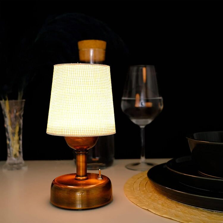 Niche Store Tr Masa Üstü Pilli Abajür, Vintage, Mini Gece Lambası