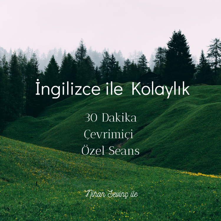 İngilizce ile Kolaylık Özel Seans (30 Dakika)