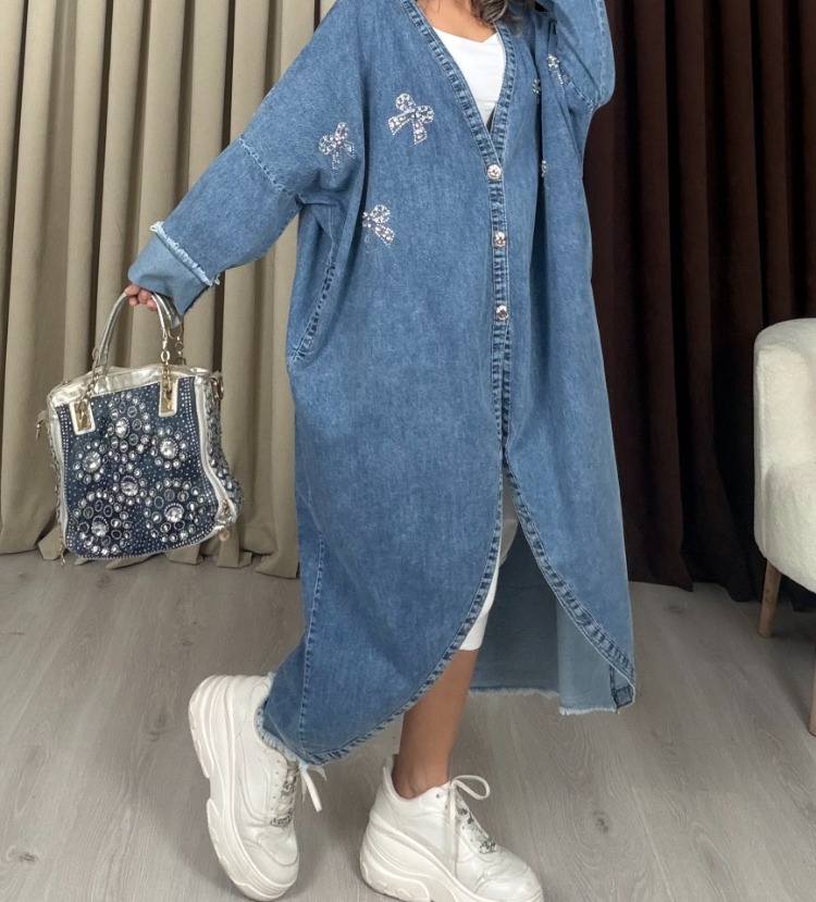 Dolares Fiyonk Denim Kap