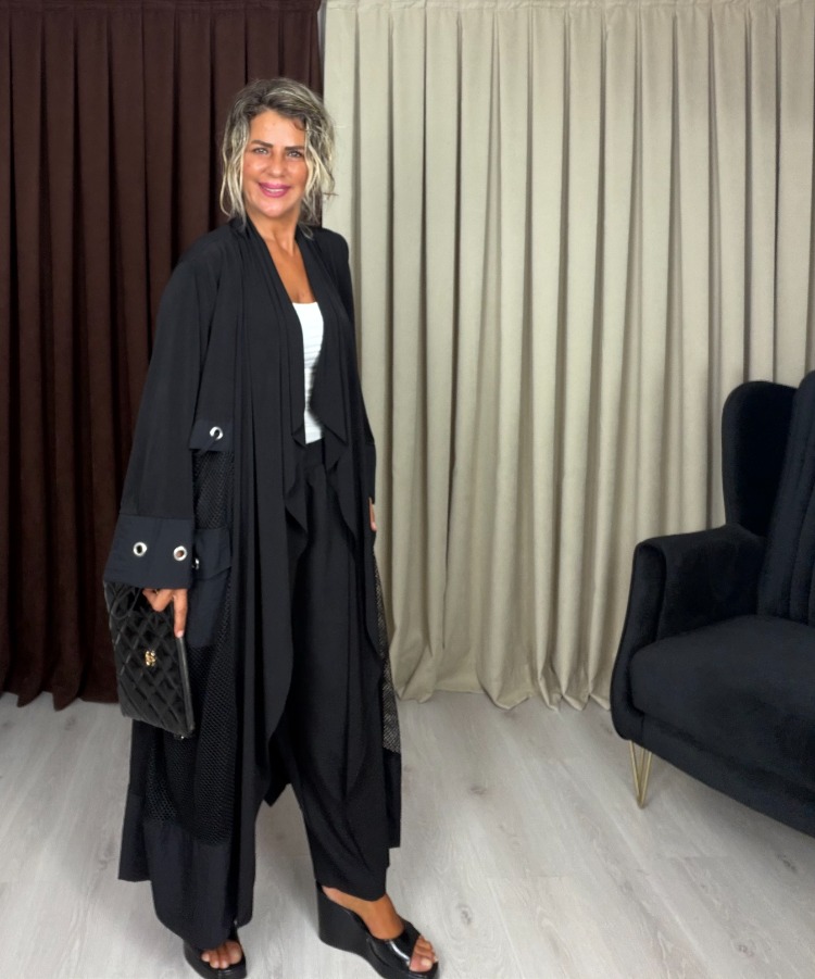 Matilda Tasarım Trençkot Siyah