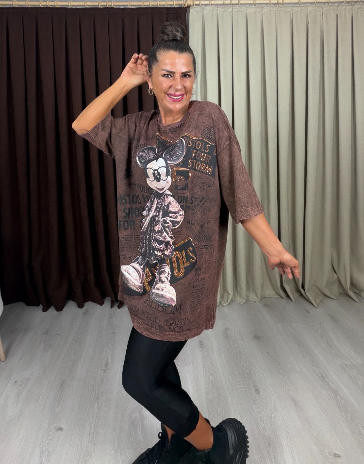 Rovin Miki T-Shirt Kahve