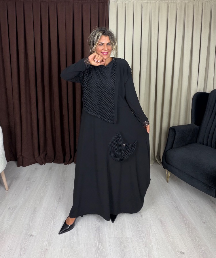 Rana File Detaylı İkili Elbise