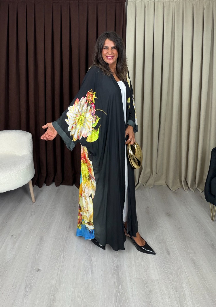 Safira Tasarım Kimono Ferida Siyah