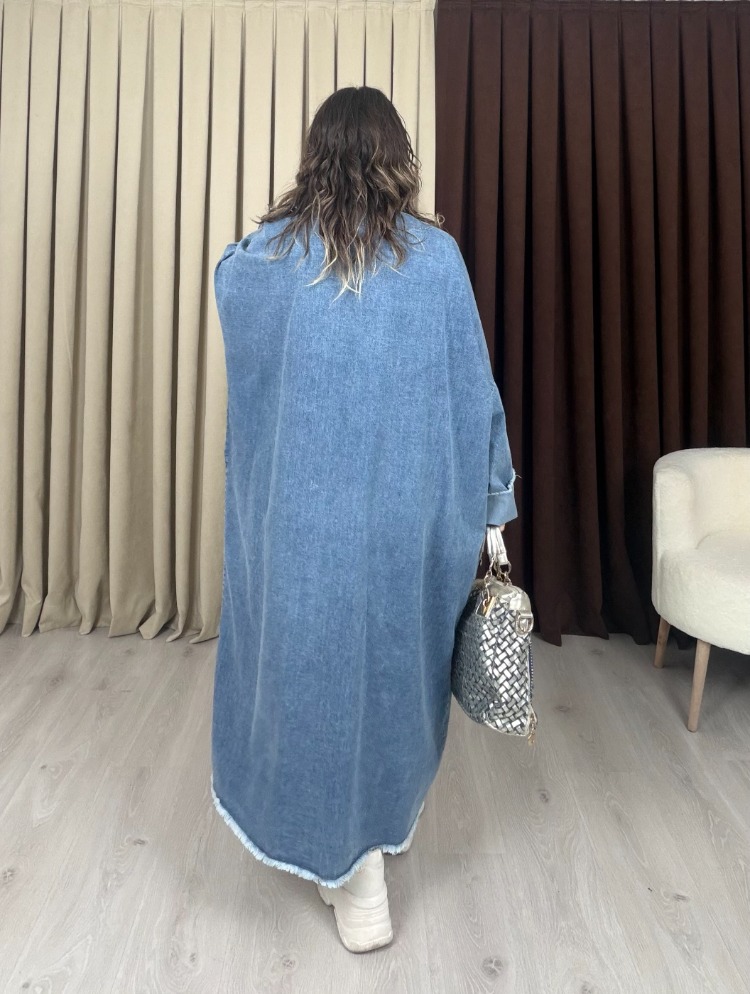 Dolares Fiyonk Denim Kap