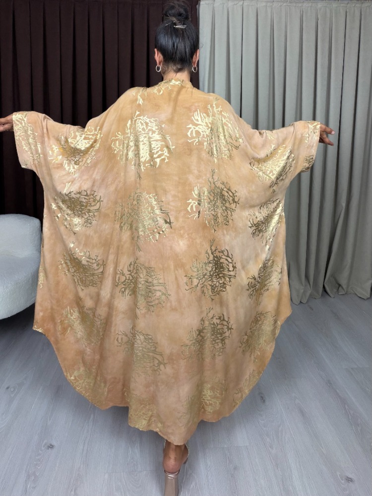 Varaklı Elbise Gold