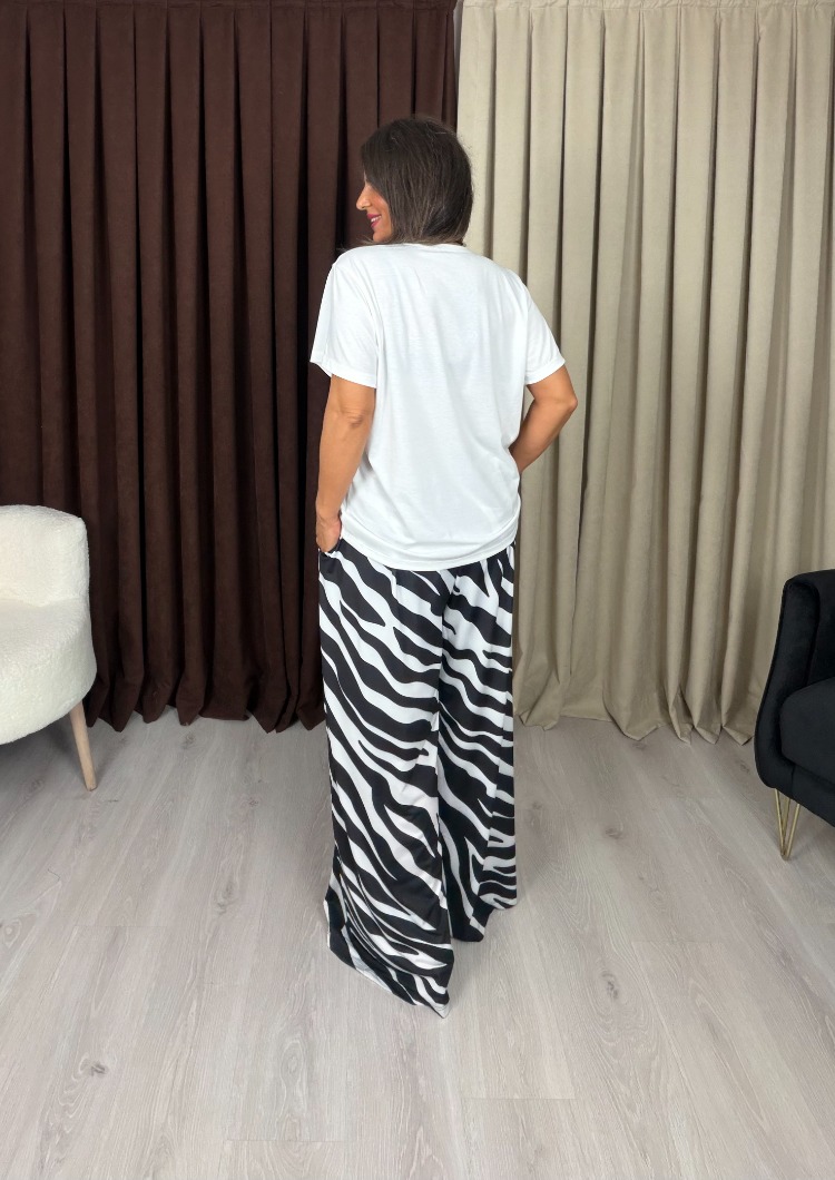 Viore Takım Zebra Desenli