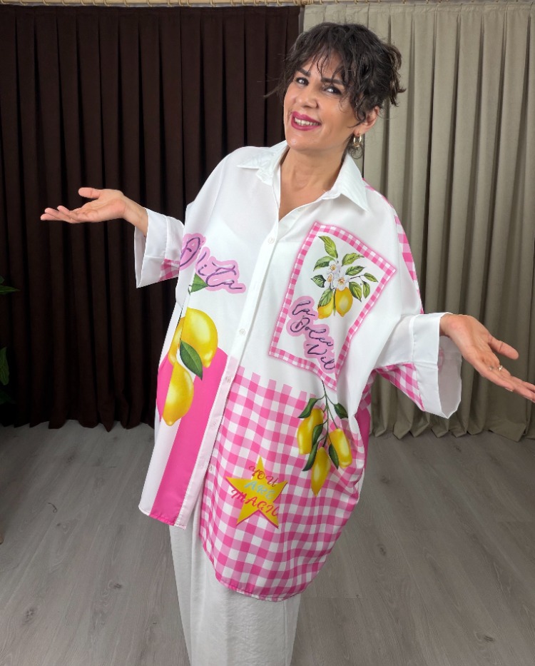 Bella Vita Tunik Gömlek Pembe