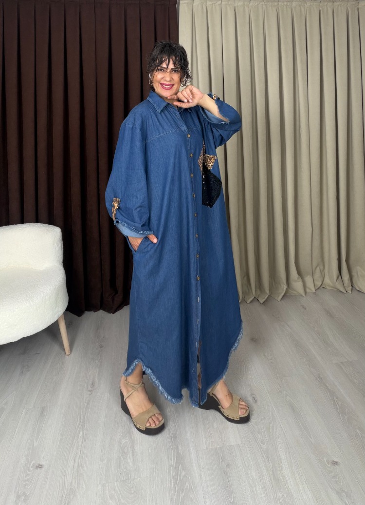 Paloma Denim Gömlek Elbise