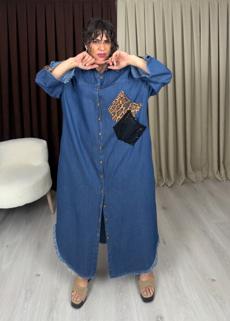 Paloma Denim Gömlek Elbise