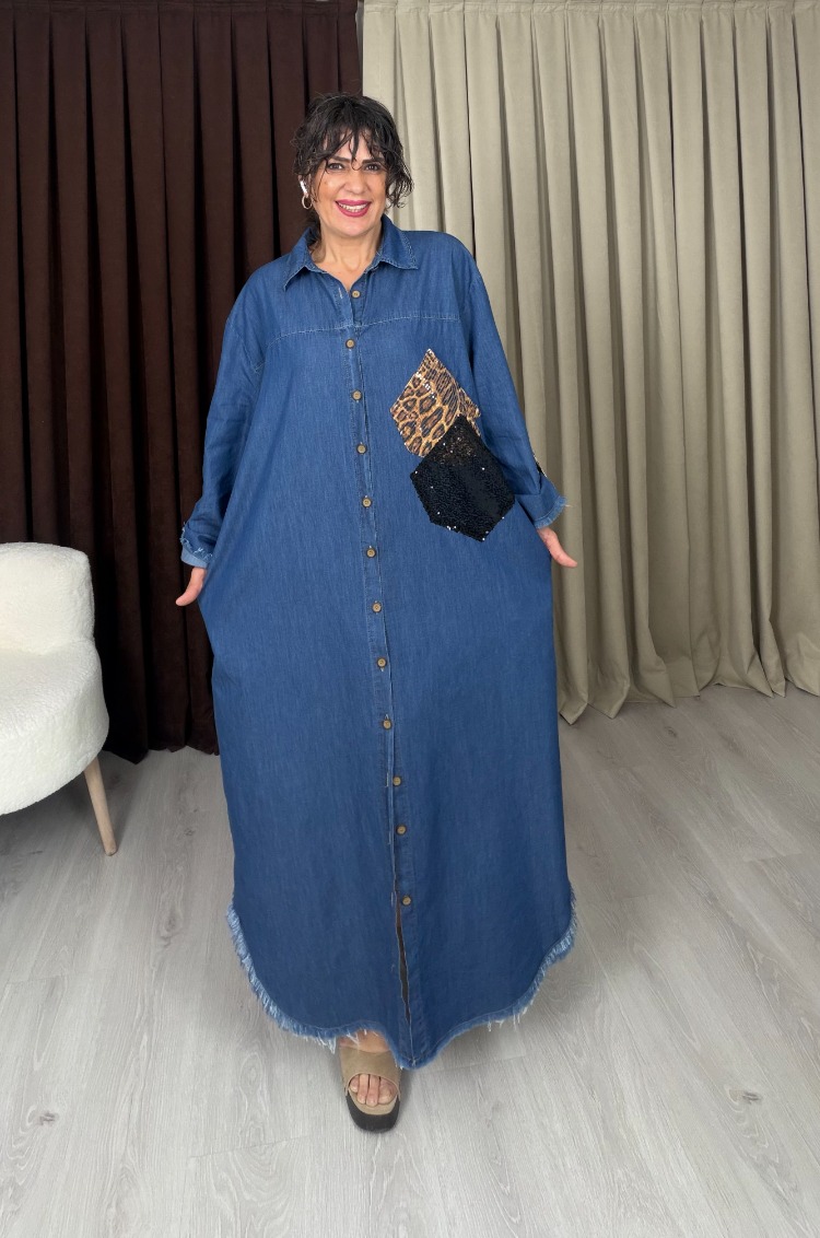 Paloma Denim Gömlek Elbise