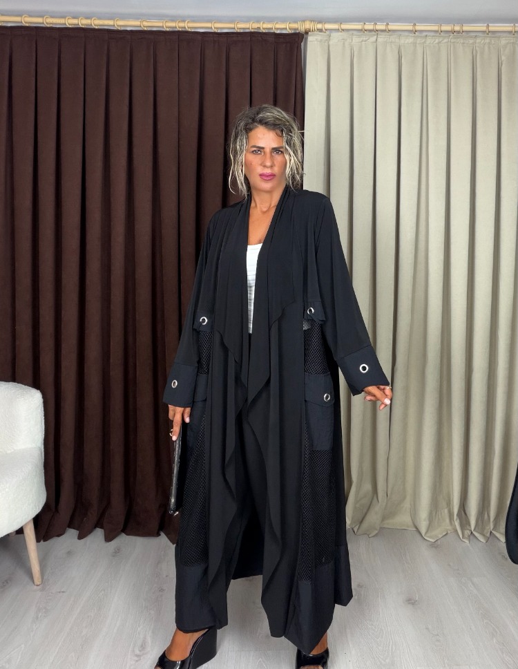Matilda Tasarım Trençkot Siyah