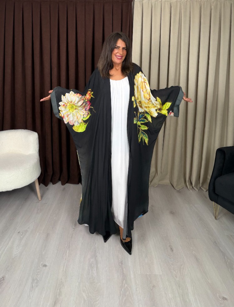 Safira Tasarım Kimono Ferida Siyah