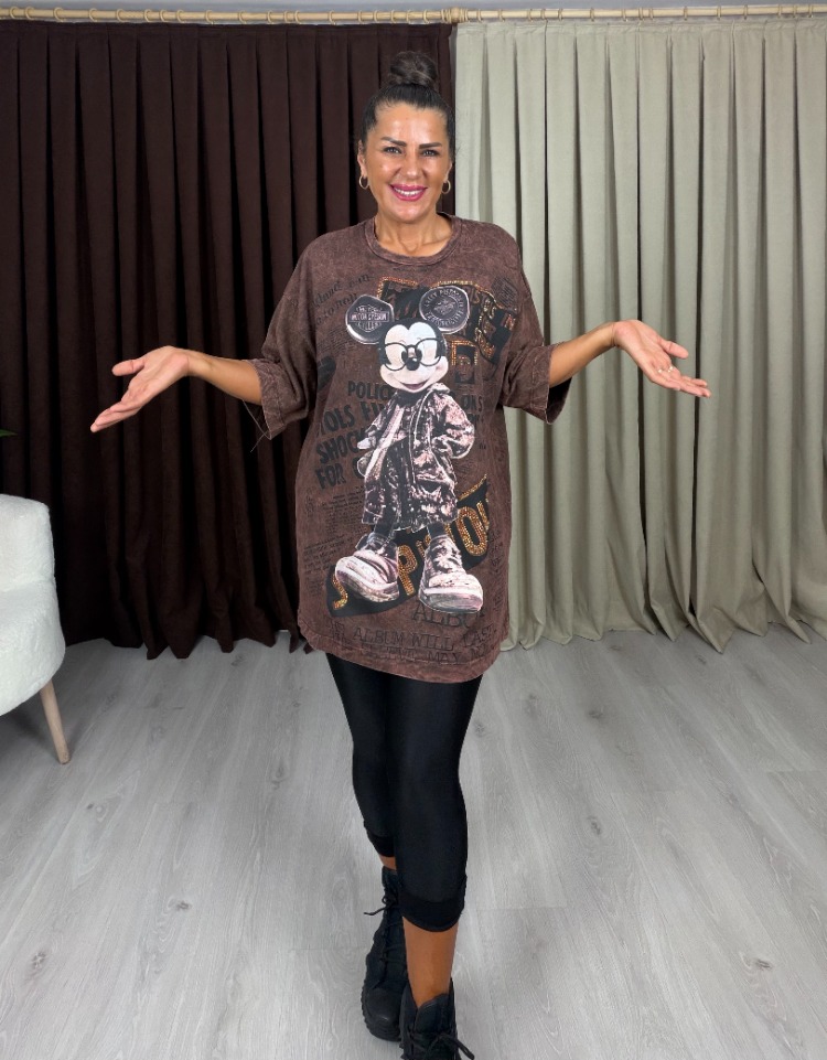 Rovin Miki T-Shirt Kahve