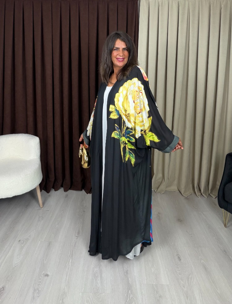 Safira Tasarım Kimono Ferida Siyah