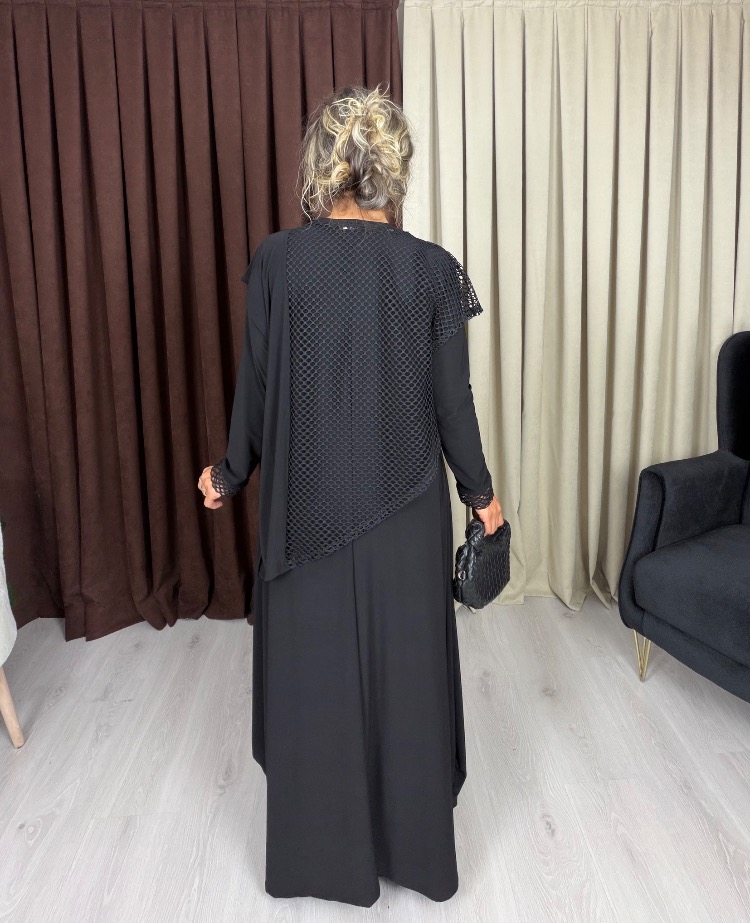 Rana File Detaylı İkili Elbise