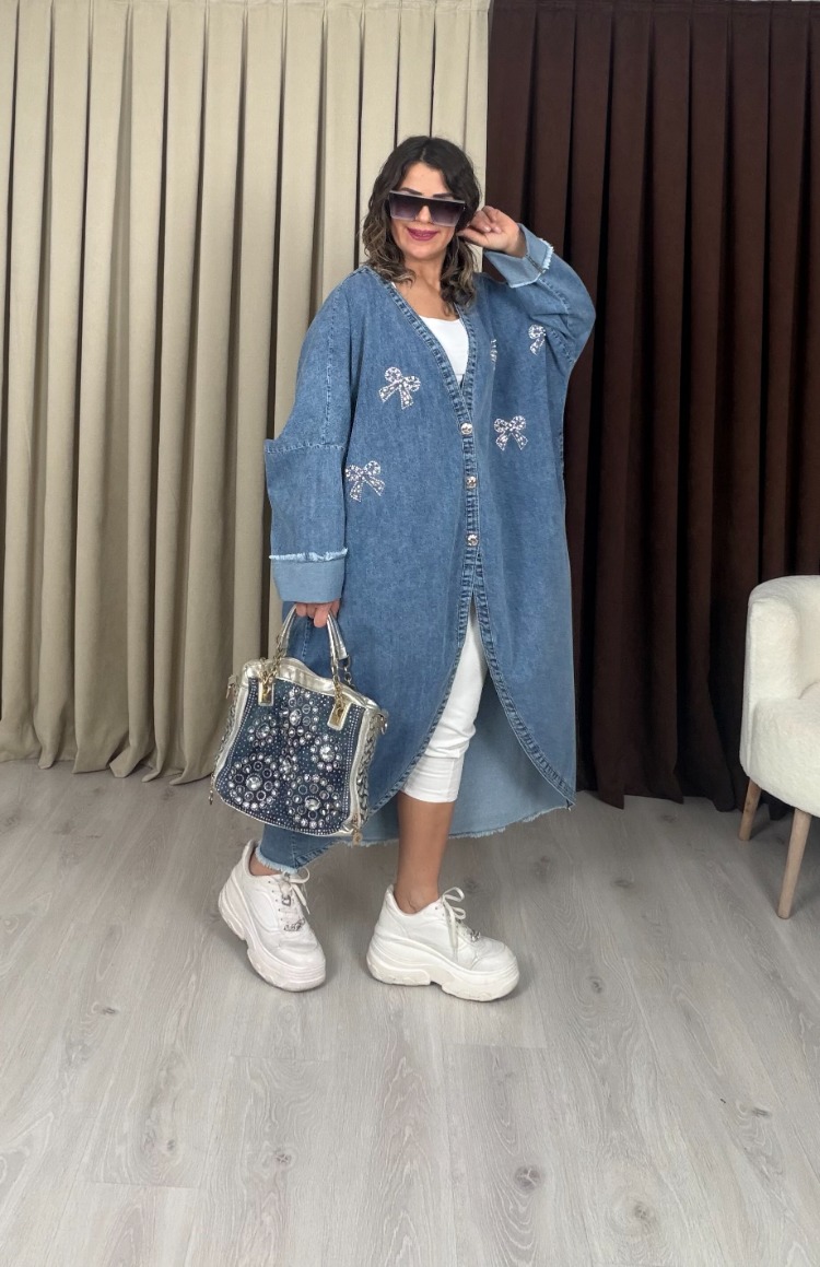 Dolares Fiyonk Denim Kap