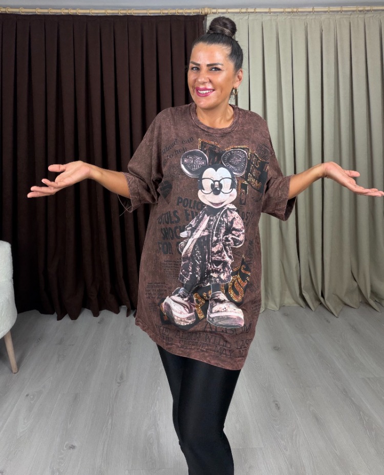 Rovin Miki T-Shirt Kahve