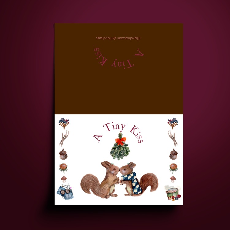 Kart Baskı | 'A Tiny Kiss'