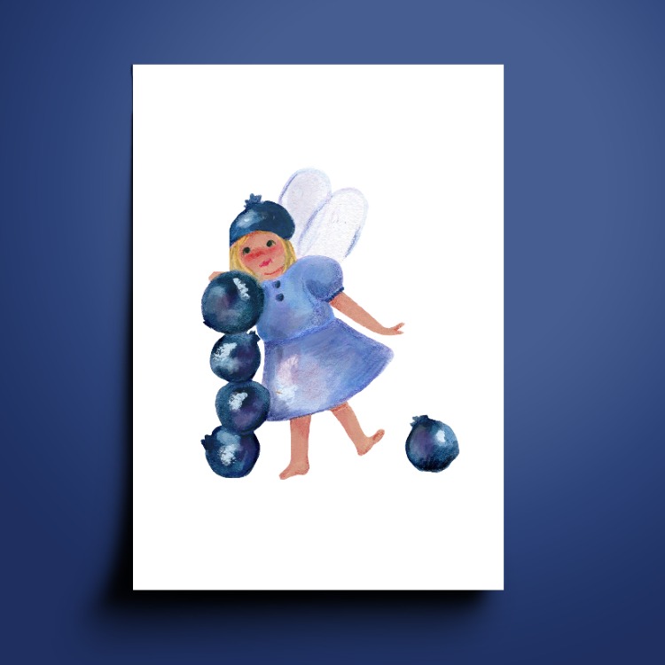 Kart Baskı Set | 'Fairies-Fruits'