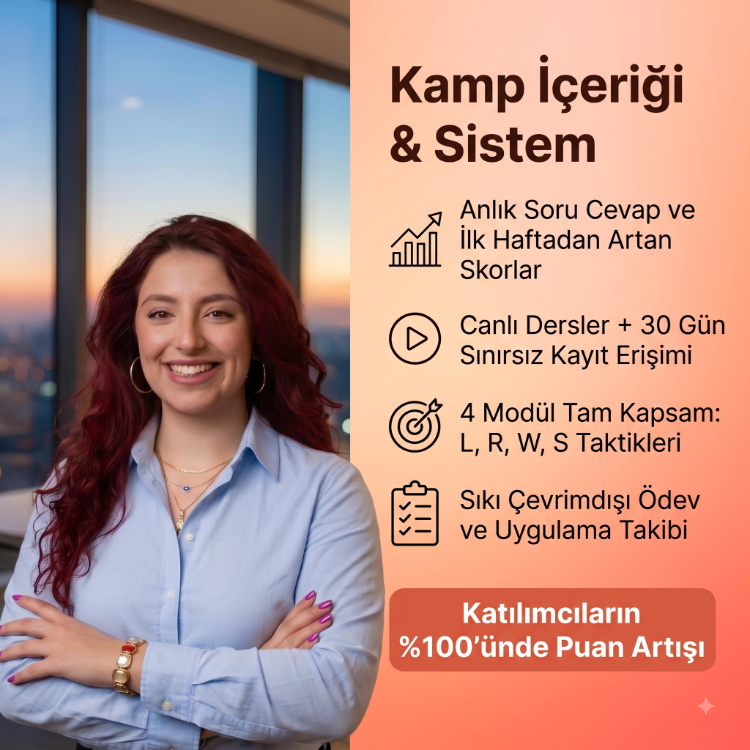 IELTS STRATEJİ KAMPI: 28 Günde Hedefine Ulaş