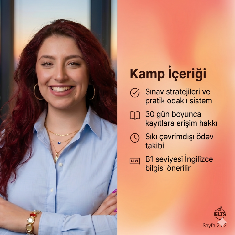 IELTS TEMMUZ 2026 YAZ KAMPI