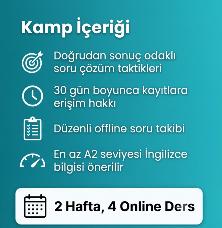YDS AĞUSTOS 2026 KAMPI