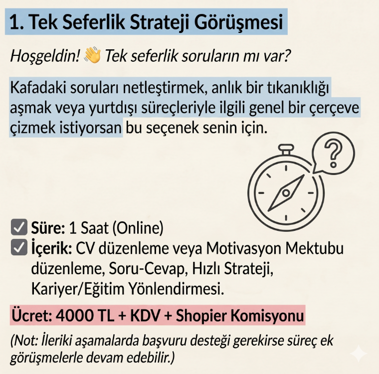MENTORLUK 1#: Tek Seferlik Strateji Görüşmesi