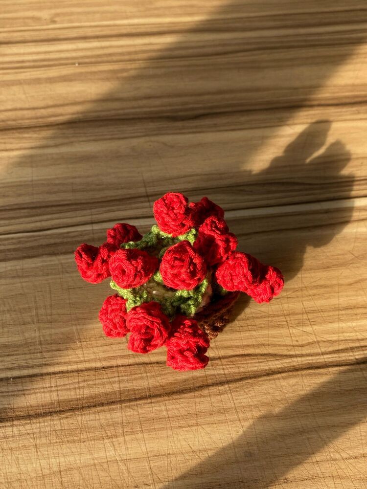 Çiçekli bardak altlığı