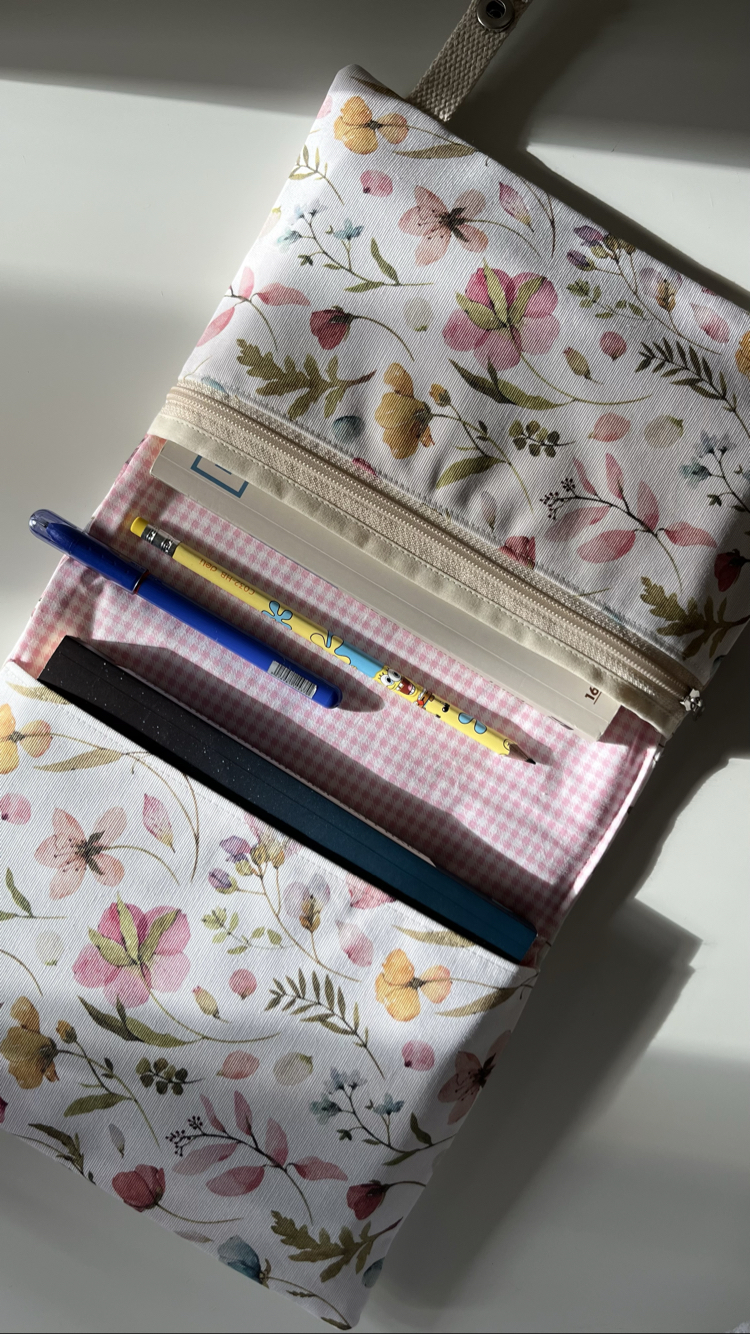 çok gözlü kitap/tablet kılıfı güzel çiçekler
