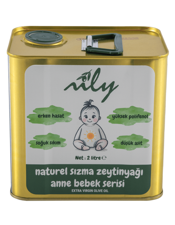Nily Anne Bebek Serisi Erken Hasat Soğuk Sıkım Naturel Sızma Zeytinyağı (2L)