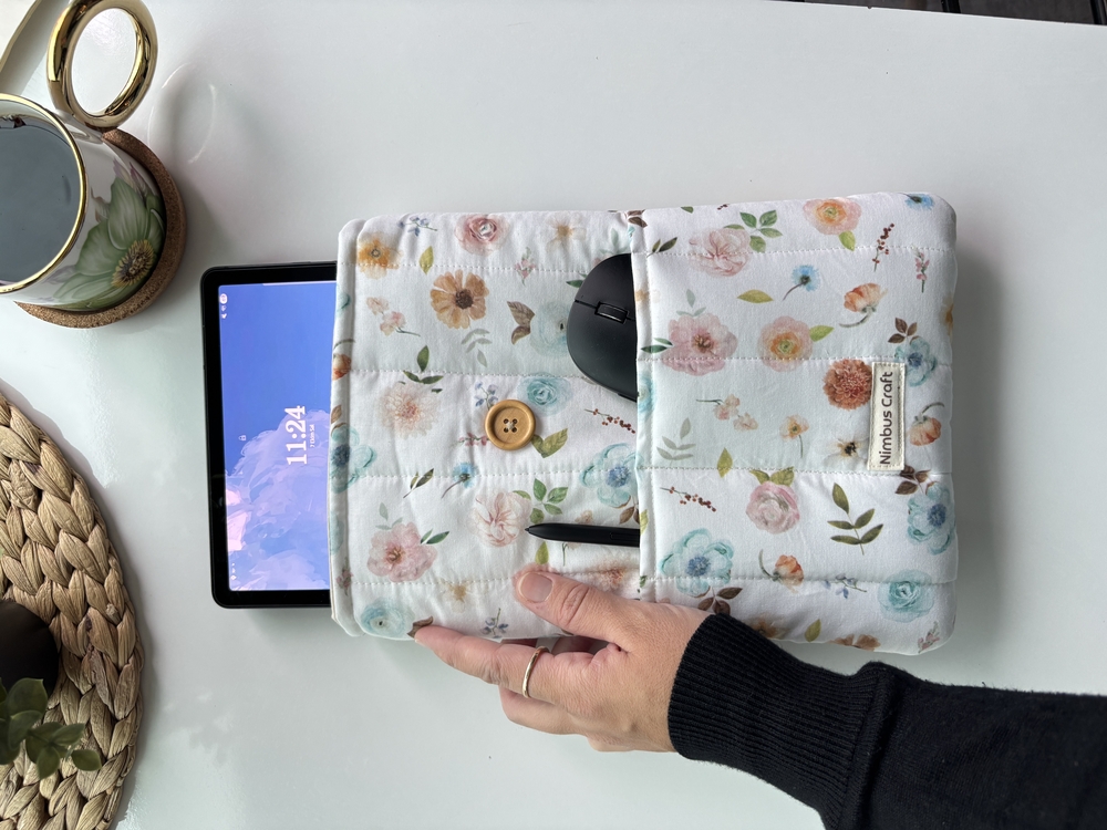 Cepli İlkbahar Kitap ve Tablet Çantası